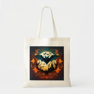 Bolsa Tote Casa Assombrada e Morcegos