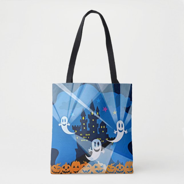Bolsa Tote Casa Assombrada, Fantasma e Bombas (Frente)