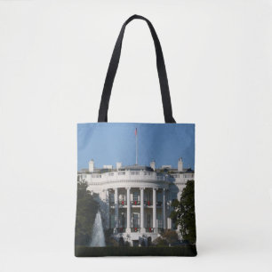 Bolsa Tote Casa Branca de Natal para as Férias Washington DC
