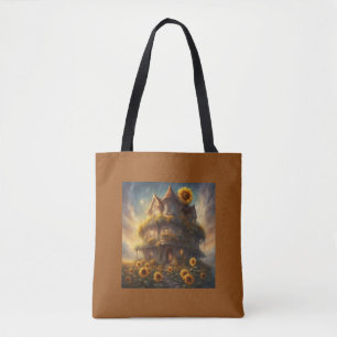 Bolsa Tote Casa Caprichosa de Girassóis Verão