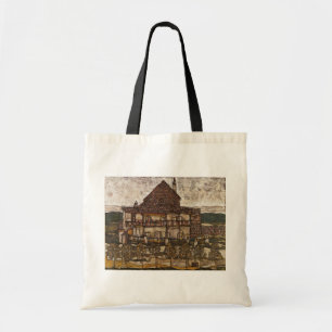 Bolsa Tote Casa com Telhado de Telhas por Egon Schiele