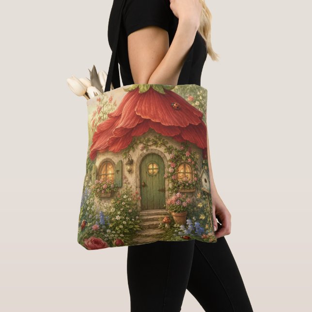 Bolsa Tote Casa da Flor Joaninha (Close Up)