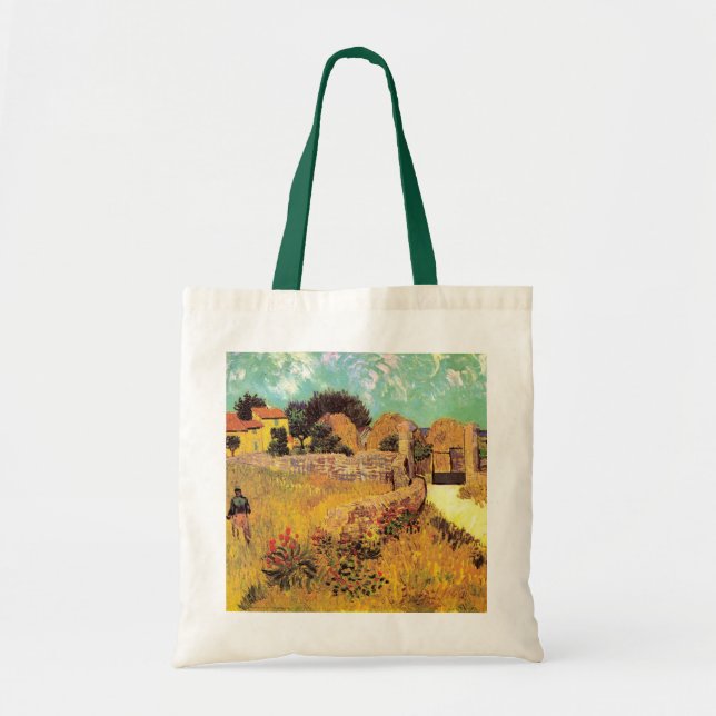 Bolsa Tote Casa de campo em Provence por Vincent van Gogh (Frente)
