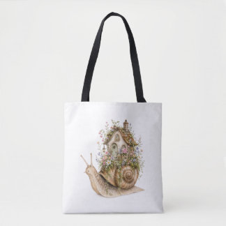 Bolsa Tote Casa de Caracol Caprichosa Cottagecore