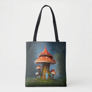 Bolsa Tote Casa de cogumelos Storybook