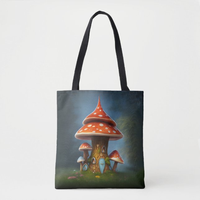 Bolsa Tote Casa de cogumelos Storybook (Frente)