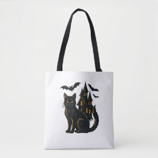 Bolsa Tote Casa e gato assombrados