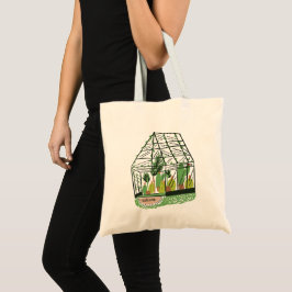 Bolsa Tote Casa Verde Botânica Moderna Verde