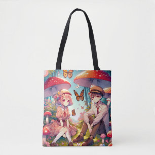 Bolsa Tote Casal de anime romântico
