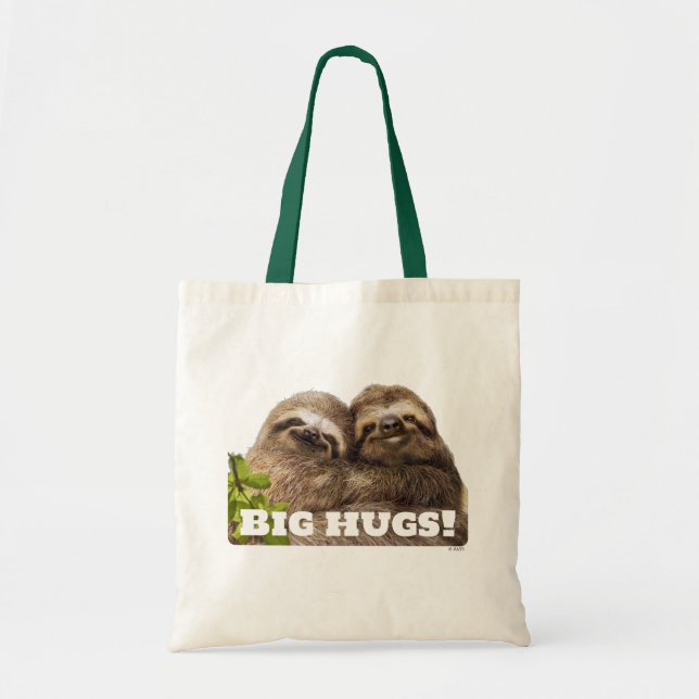 Bolsa Tote Casal de Preguiças (Frente)