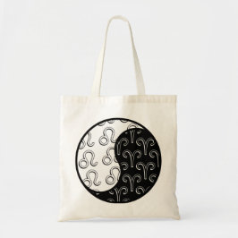Bolsa Tote Casal Leo Aries yin yang zodiac