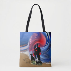 Bolsa Tote Casal Namorados de lua de mel