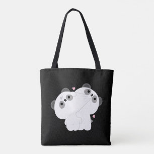 Bolsa Tote Casal Panda