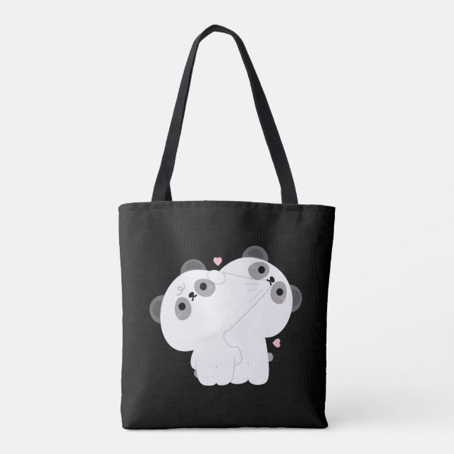 Bolsa Tote Casal Panda (Verso)