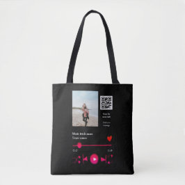 Bolsa Tote Casal personalizado do player de música