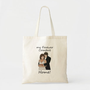 Bolsa Tote Casal Romântico Meu Lar de Conforto Eterno Casamen