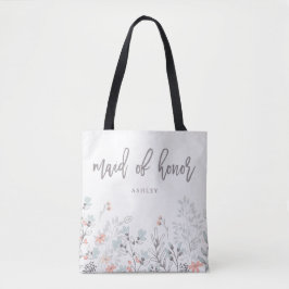 Bolsa Tote Casamento Botânico Blue Boho | MADRINHA DE CASAMEN
