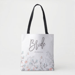 Bolsa Tote Casamento Botânico Blue Boho | Noiva