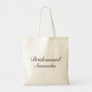 Bolsa Tote Casamento branco minimalista moderno da dama de