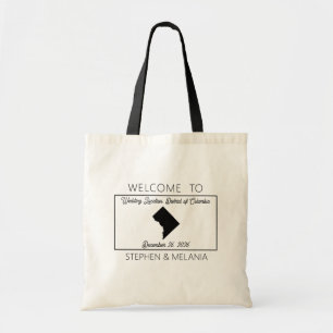 Bolsa Tote Casamento de Boas-vindas do Distrito de Columbia