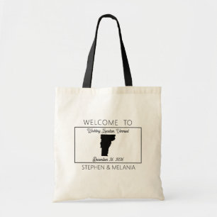 Bolsa Tote Casamento de Boas-vindas dos Convidados Vermont