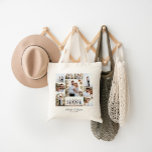 Bolsa Tote Casamento de colagem mínima de fotos elegante<br><div class="desc">Colagem de fotos de casamento minimamente personalizada e elegante,  simples linhas limpas,  presentes da família.</div>