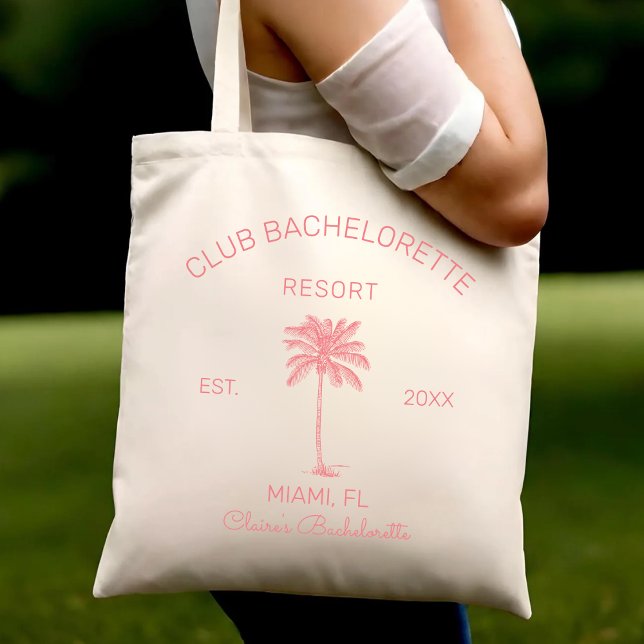 Bolsa Tote Casamento de Destino Clube de Solteironas Palm Bea (Criador carregado)