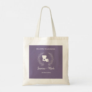 Bolsa Tote Casamento de Destino na Louisiana Bem-vindo