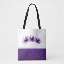 Bolsa Tote Casamento de Flor Roxo Gordo