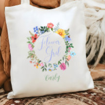 Casamento de Garota Flor de Flor Selvagem