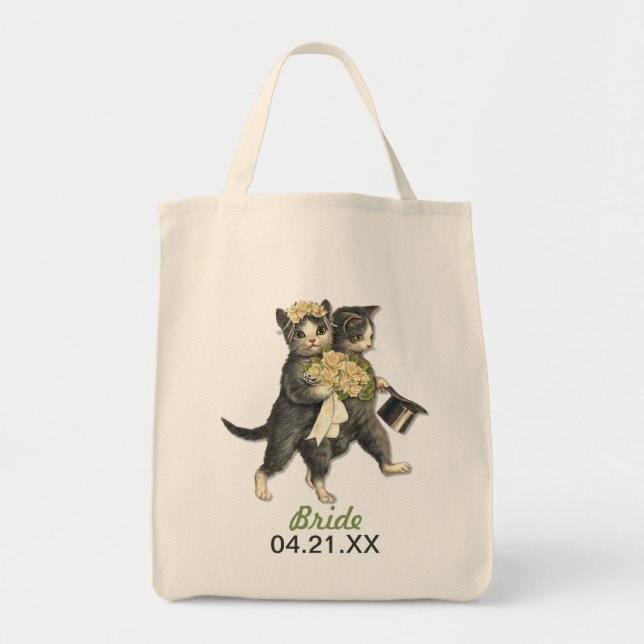 Bolsa Tote Casamento de Gatos (Frente)