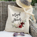 Bolsa Tote Casamento de madrinha de casamento floral Burgundy<br><div class="desc">Burgundy blush floral madrinha de casamento favorito para o casamento bolsas de tote,  mãe da noiva,  madrinhas,  mãe da noiva,  noiva do noivo,  noiva da equipe,  favores de casamento,  sacos de tote de casamento,  bolsa de presente de casamento,  festa de casamento,  casamentos rústicos,  floral rústico,  peônia,  flor,  floral, </div>