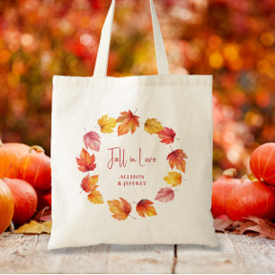 Bolsa Tote Casamento de Outono Bem-vindo ao Amor de Outono