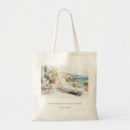 Bolsa Tote Casamento de Paisagem de Grécia Curfu