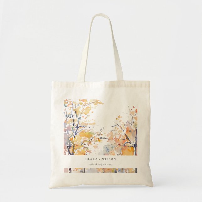 Bolsa Tote Casamento de Paisagem de outono Amarelo Russo Past (Frente)