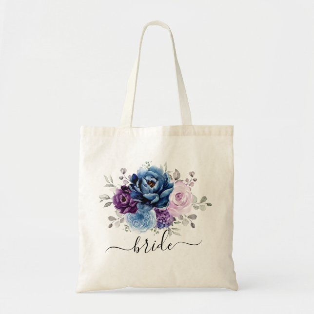 Bolsa Tote Casamento de Sangue Lilac Marinho Roxo Dusty Blue (Frente)