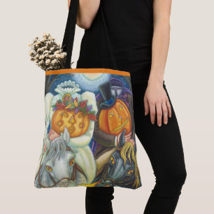 BOLSA TOTE CASAMENTO DE SLEEPY HOLLOW, HALLOWEEN DO CAVALEIRO