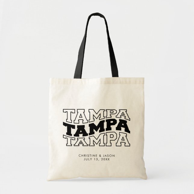 Bolsa Tote Casamento de Tampa Wedding Tote Bag Florida (Frente)