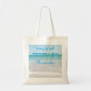 Bolsa Tote Casamento do destino da sacola   da praia