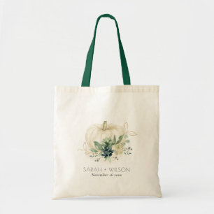 Bolsa Tote Casamento Dourado Suculente de Abóbora Suculente 