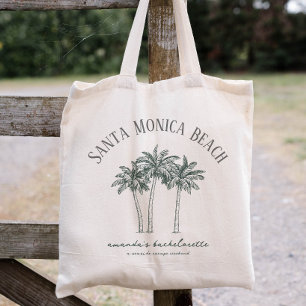 Bolsa Tote Casamento em Destino com Palmeira Colorida