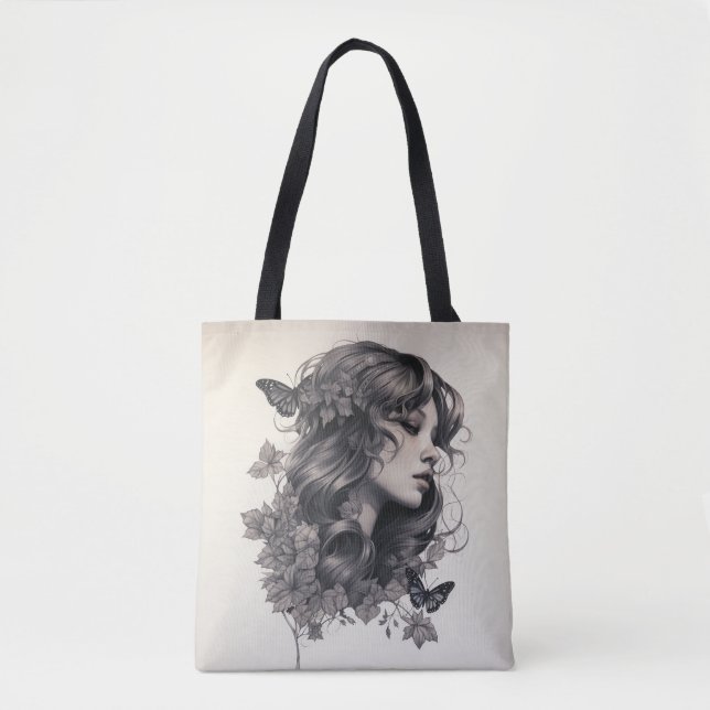 Bolsa Tote Casamento Flamental de Ivory, personalizado (Frente)