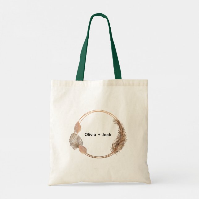 Bolsa Tote Casamento floral Chic Bohemian (Verso)