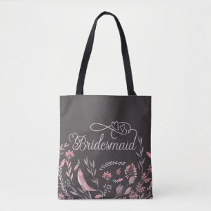Bolsa Tote Casamento floral da dama de honra