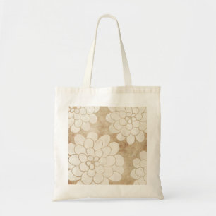 Bolsa Tote Casamento Floral de Dahlia Branca