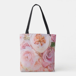 Bolsa Tote Casamento Floral Rosa