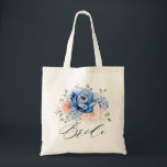 Bolsa Tote Casamento Floral Rosa-Rosa-Rosa-Cinzento-marinho A<br><div class="desc">Marinho azul-azul-pincelado,  pontes de casamento florais cor-de-rosa,  presente com buquê elegante de azul marinho,  azul real,  branco,  rosa de jardim azul-pincelado,  hydrangea e folhas verdes de eucalipto sábio. Entre em contato comigo para obter ajuda sobre a personalização ou se você precisar de outro produto com este design.</div>