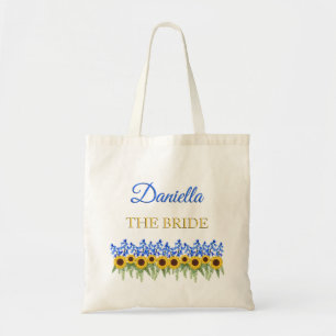 Bolsa Tote Casamento floral rústico nupcial para ser sacola