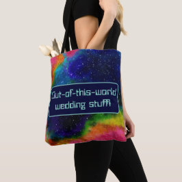 Bolsa Tote Casamento Galáctico Sci-Fi