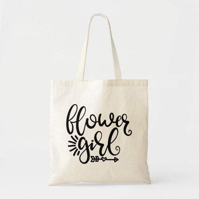 Bolsa Tote Casamento Legal da Flower Girl (Frente)